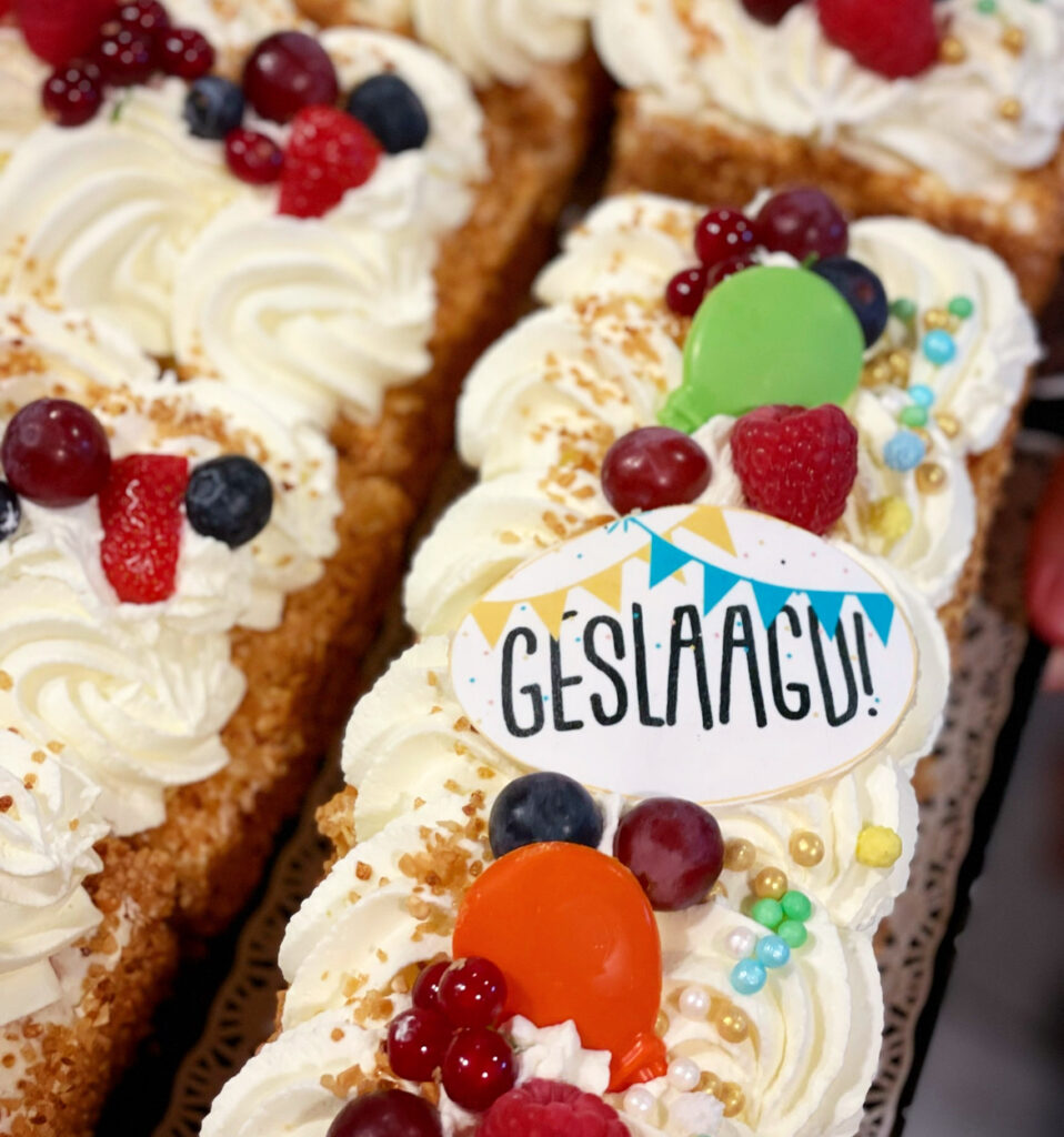 Geslaagd slagroom schnitte